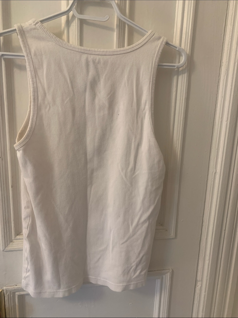 Calvin Klein Cream Ribbed Tank - Picture 3 of 3